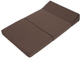 Skladacie kreslo/matrac VEDIS, hnedá