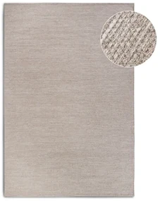 Béžový ručne tkaný koberec s prímesou vlny 160x230 cm Pradesh Linen White – Elle Decoration