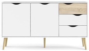 Biela komoda 147x82x39 cm Oslo – Tvilum