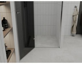 Mexen Roma, sprchové dvere do otvoru 90 x 190 cm, 6mm šedé sklo, chrómový profil, 854-090-000-01-40