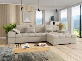Rohová sedačka Kanton, Dostupné poťahy: Uttario Velvet 2979 + Uttario Velvet 2979 + Senegal 825, Strana: pravá
