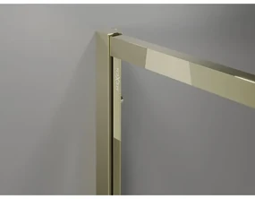 Mexen Exo, výklopné sprchové dvere 90 cm, číre sklo, zlatá, 819-090-000-50-00
