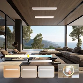 Immax NEO 07259L - LED Stmievateľné svietidlo LUNGO 38W/230V Wi-Fi Tuya biela + DO