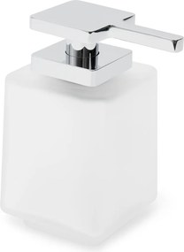 Dávkovač mydla SAT Evolution S chróm/mliečne sklo SATDEVOSDAV