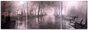 Obraz na plátne - Nočná ulička - panoráma 5135FC (150x50 cm)