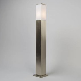 Vonkajšia lampa oceľ 80 cm IP44 - Malios so zemným hrotom a káblovou objímkou