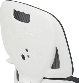 Detská pracovná stolička NANDU — sieť / látka, tmavo sivá