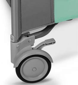 Lionelo - Hracia ohrádka MILLE sivá/zelená