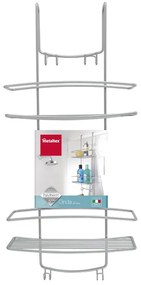 Závesná polička do kúpelne s 2 poschodiami Metaltex Onda