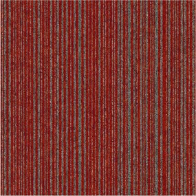 Tapibel, Kobercový štvorec Coral Lines 60380-50 červeno-šedý 50 x 50 cm, chodba / predsieň