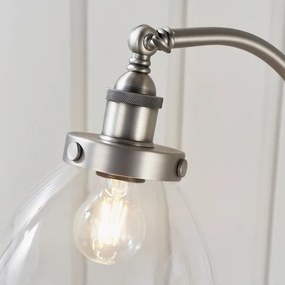 Endon 91741 - Stojacia lampa HANSEN 1xE27/40W/230V matný chróm