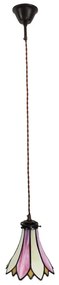 Závesná tiffany lampa PINK 15*115