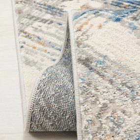 TA Koberec G505B WHITE/D_BLUE PORTLAND HIL Biely Obdĺžnikový Rozmer: 80x150 cm