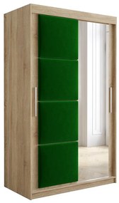 Skriňa Tapi 120 Dub Sonoma/zelená