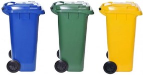 Sada odpadkových košov 120 l (3 ks)