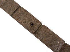 Záhradná obruba Roman Stone hnedá 120 cm, gumová (vrátane klincov) MHEU5000064