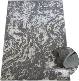 Koberec Esprit 3606 GREY – sivý obdĺžnikový koberec s vzorom Rozmer: 200x290 cm