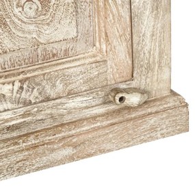 furniture-nabytek.cz - Masívna kúpeľňová nástenná skrinka Patina z mangového dreva, lakovaná, prírodná farba – 48×24×70 cm