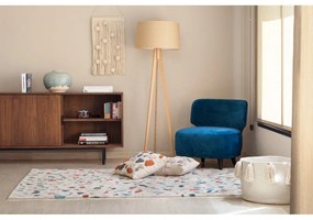 Krémový prateľný ručne tkaný bavlnený koberec 140x200 cm Terrazzo Marble – Lorena Canals