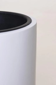 Kvetináč SOLERIO, výška 80 cm, sklolaminát, biely