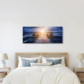 Obraz móla sa slnkom (120x50 cm)
