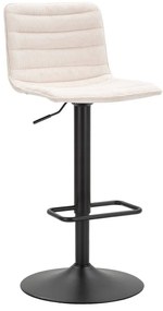 Bielo-čierna barová stolička s nastaviteľnou výškou (výška sedadla 61 cm) Malia – Mauro Ferretti