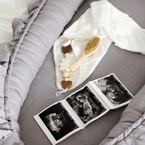 Bambusová plienka s čipkou vanilka 43x43cm