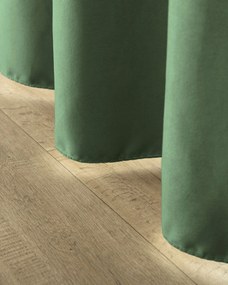 Záves na riasiacu pásku zelený zamatova 140 x 280 cm 1 ks.