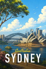 Sydney - Metalický obraz 60x40cm
