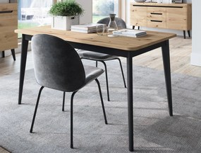 Rozkladací jedálenský stôl Nordi 140x80 cm, dub artisan