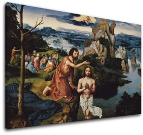 Obraz na plátne Joachim Patinir - Krst Ježiša Krista