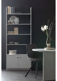 Svetlosivá modulárna knižnica z borovicového dreva 80x200 cm Madu – WOOOD