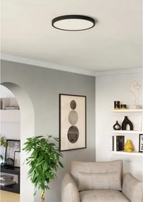 Eglo 901301-LED Stropné svietidlo FUEVA LED/17W/230V 2700/4000/6500K pr.38,9cm čierna