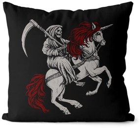 Vankúš Gothic unicorn (Veľkosť: 55 x 55 cm)