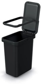 Závesný odpadkový kôš, 12 l, čierna