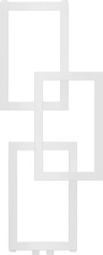 Mexen Grid, dekoratívny kúpeľňový radiátor 870 x 360 mm, 209 W, biela, W215-0870-360-00-20