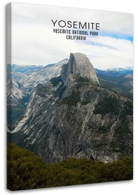Obraz na plátně Horský Yosemitský národní park - 40x60 cm