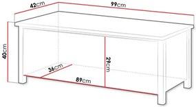 Skrinka Kokos KS-1 (biela + dub nash). Vlastná spoľahlivá doprava až k Vám domov. 1122389