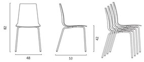 STIMA Plastová stolička CALIMA