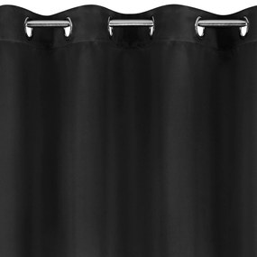 ZATEMŇOVACÍ ZÁVES NA KRÚŽKOCH BLACKOUT 135X250 CM ČIERNA