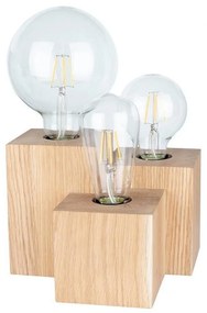 Spot-Light 2276374 - Stolová lampa VINCENT 3xE27/15W/230V dub