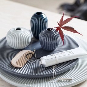 KÄHLER Darčekové balenie miniváz Hammershøi Blue – set 3 ks