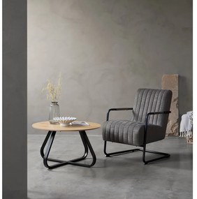 Tmavosivé kreslo Trout – Unique Furniture
