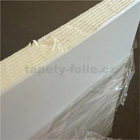 3D panel 4814, cena za kus, 2. akosť, rozmer 100 cm x 50 cm, HLADKÝ biely, IMPOL TRADE