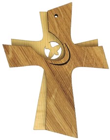 AMADEA Drevený kríž skladaný 16 cm
