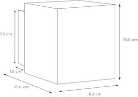 Lucide 23253/01/30 - Nástenné svietidlo XERA 1xG9/42W/230V čierna