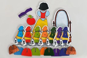 MARIONETINO – Snehulienka a sedem trpaslíkov – bábky 8 ks + zrkadlo