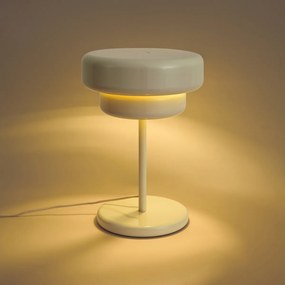 Retro stolná lampa béžová 41cm - Ophelia
