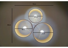 Duolla - Stropné svietidlo ROLLER TRIO 3xE27/60W/230V ružová