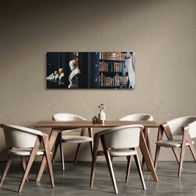 Obraz - V knižnici (120x50 cm)